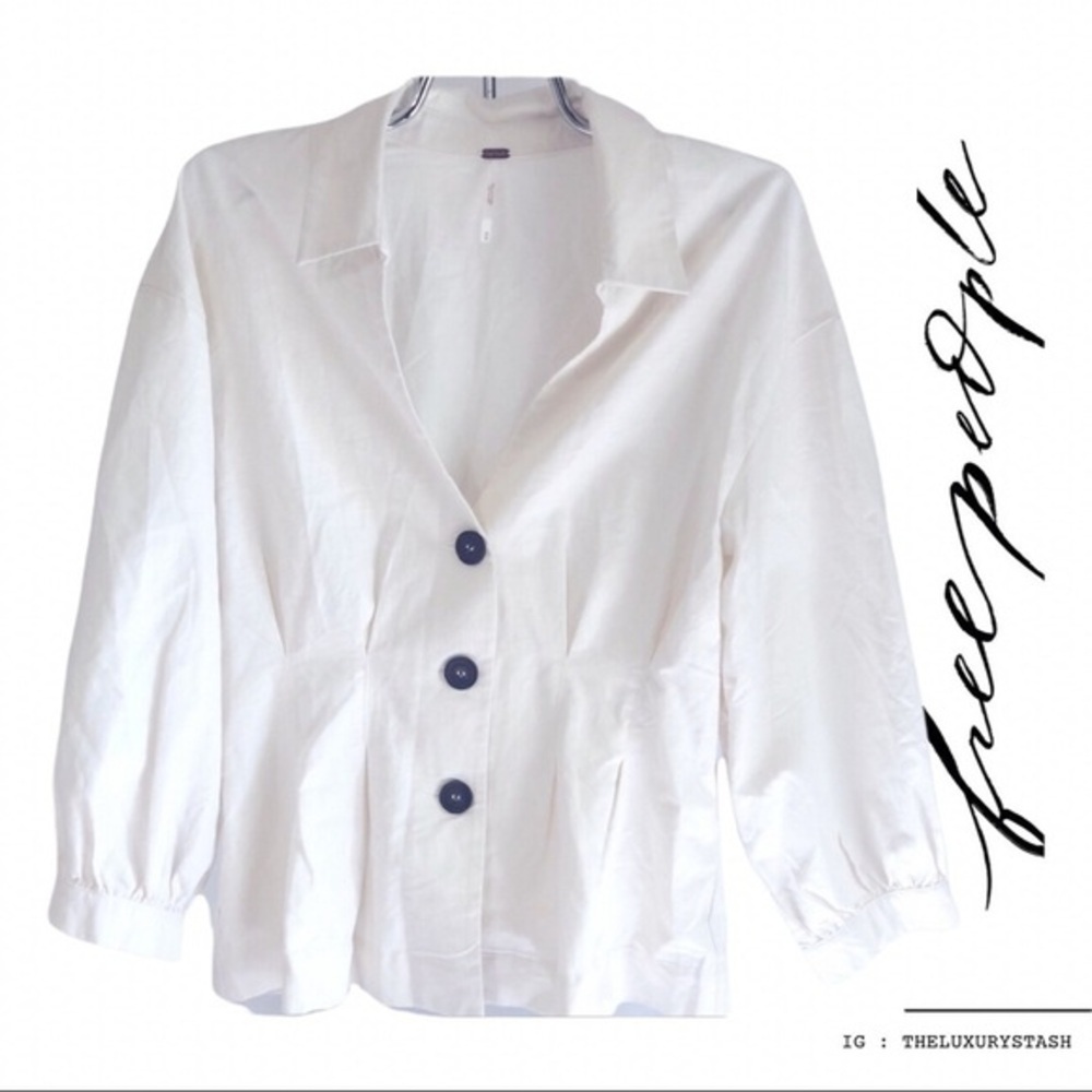 ⚫️ FREE PEOPLE MINIMALIST BLAZER LIKE NEW​​​​​